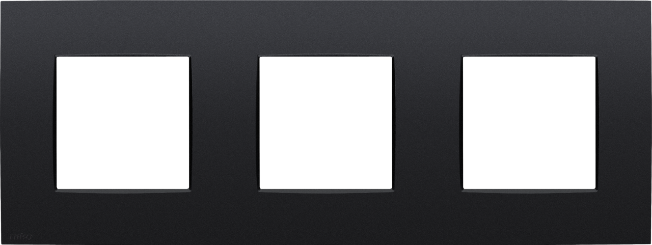 Niko Intense Matt Black Coated Afdekraam 3-voudig HV mat zwart 136-76700 afbeelding 2